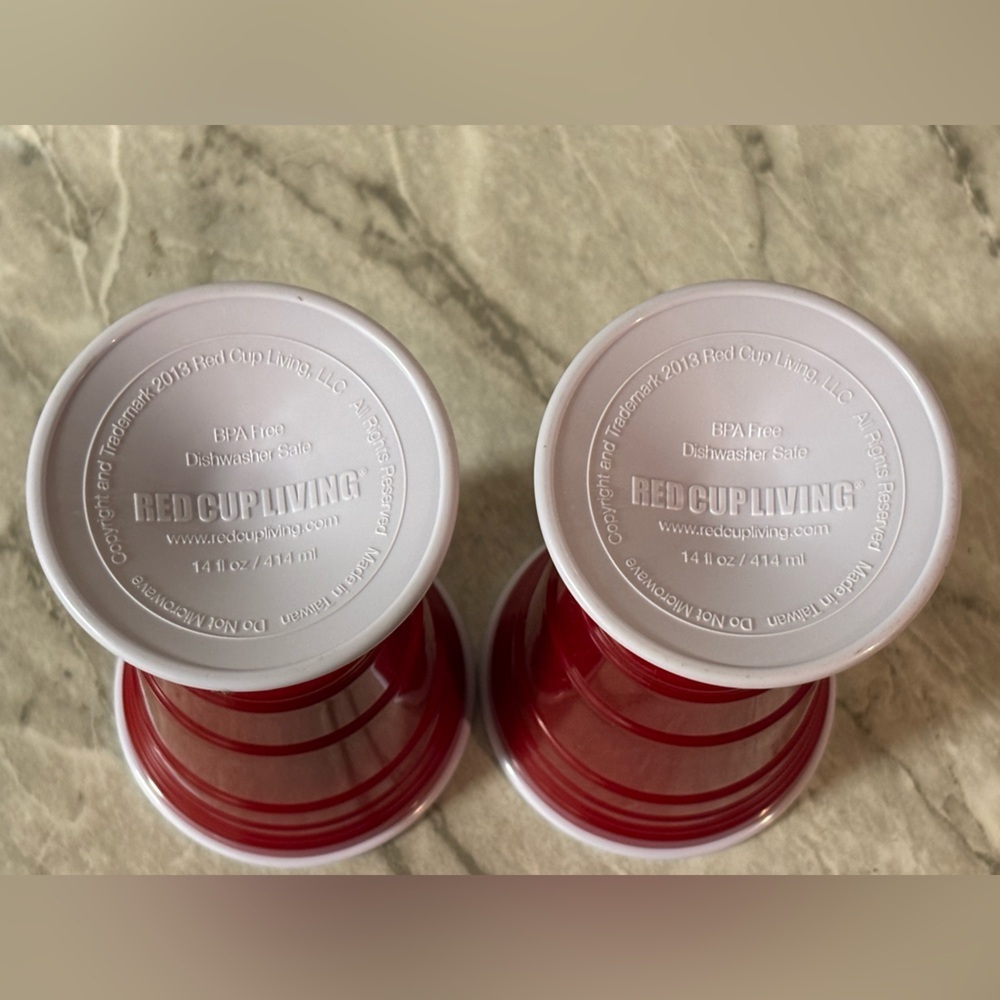 Red cup living 14oz Reusable Plastic Wine Cup | Durable & Unbreakable, BPA Free - Picture 4 of 6